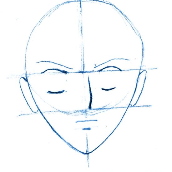 Manga Head Drawing Beautiful Image