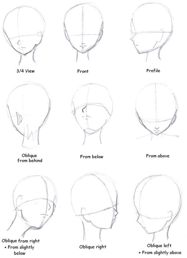 Manga Head Drawing Pics