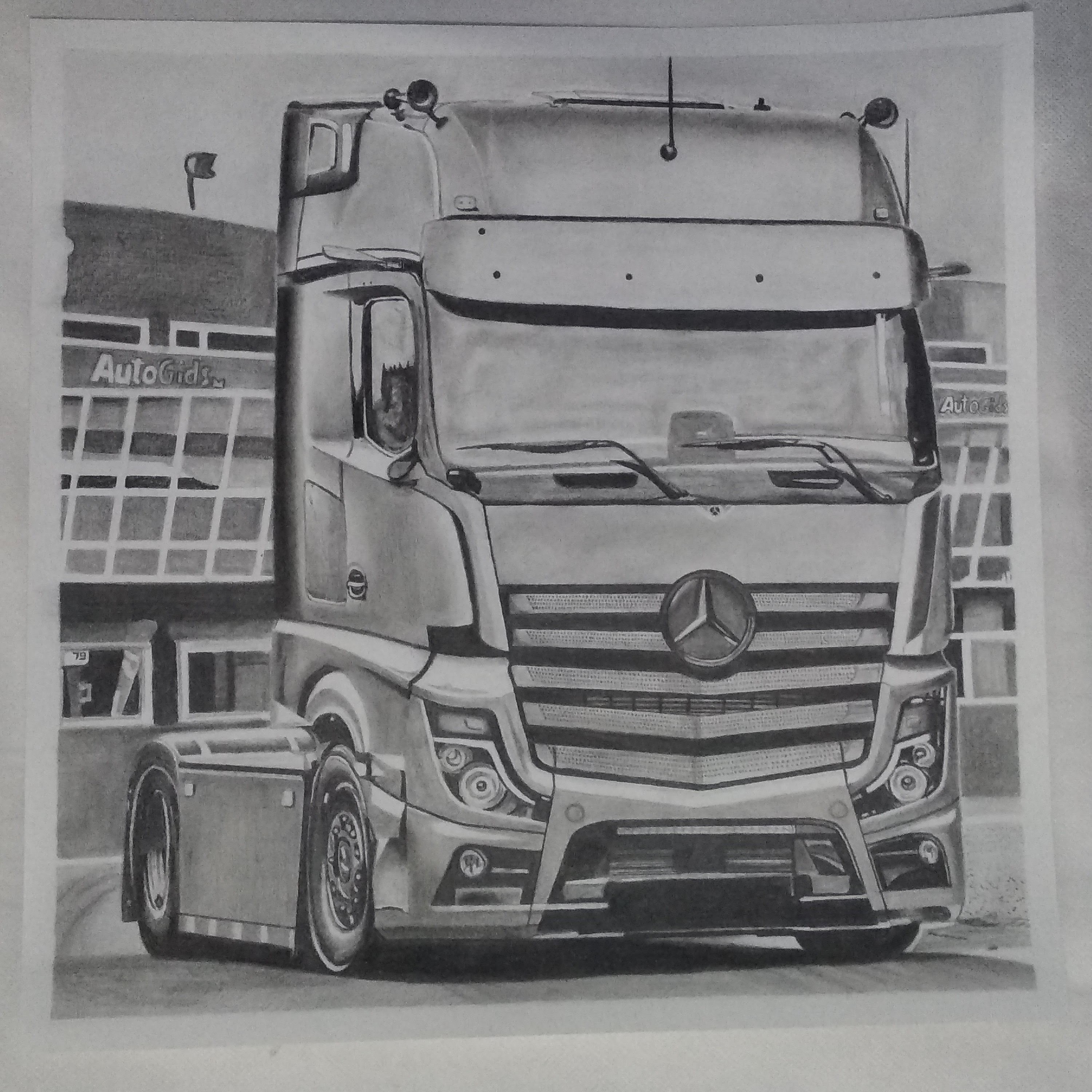 Mercedes-Benz Truck Drawing