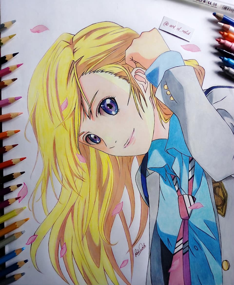 Miyazono Kaori Chan Drawing