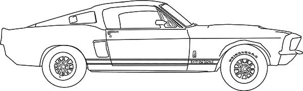 Mustang Car Drawing Best