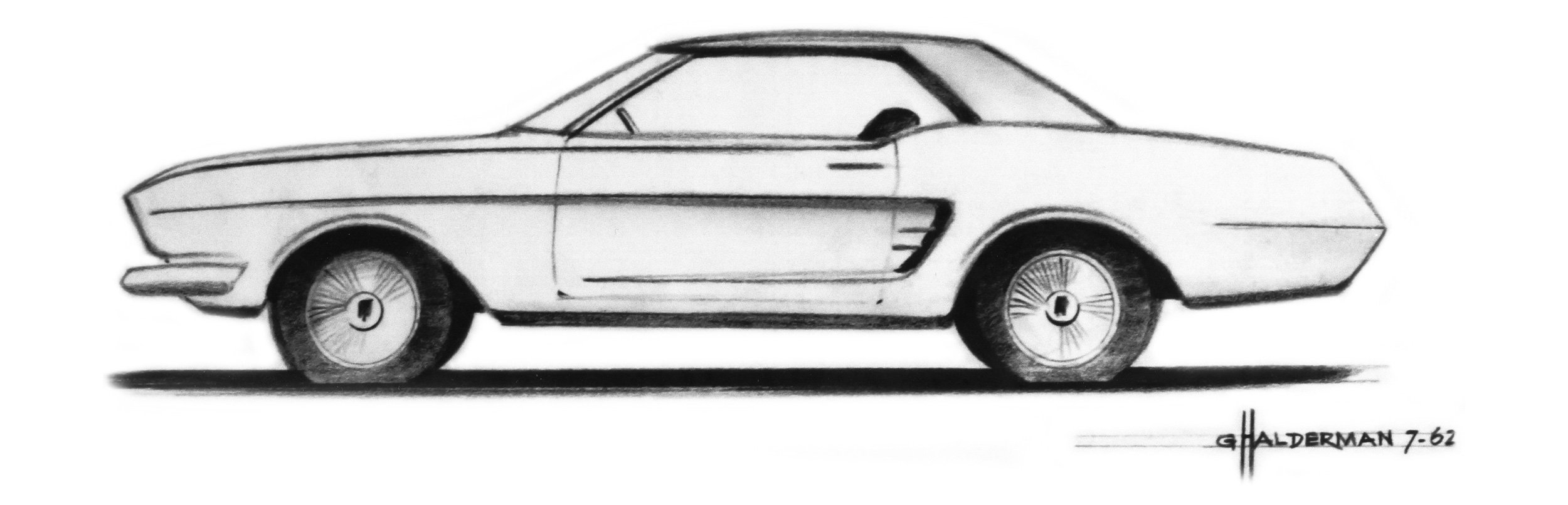 Mustang Car Drawing Pictures