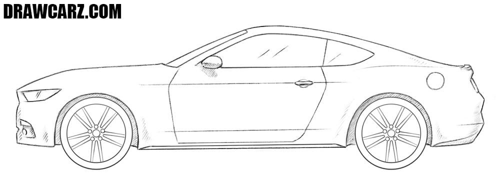 Mustang Car Drawing