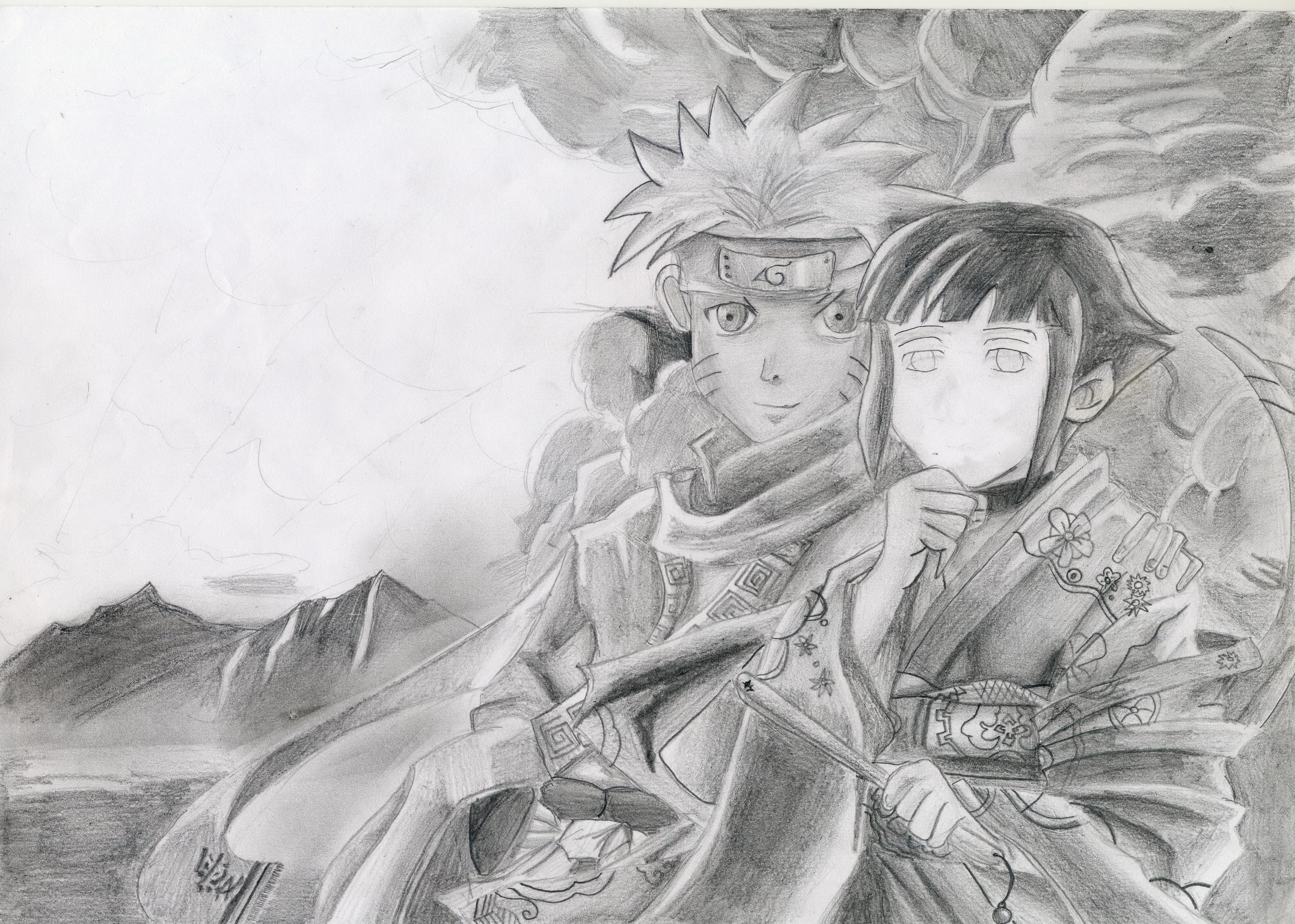 Naruto And Hinata Drawing Best