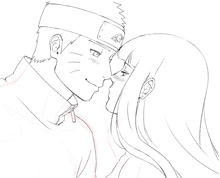 Naruto And Hinata Drawing Images