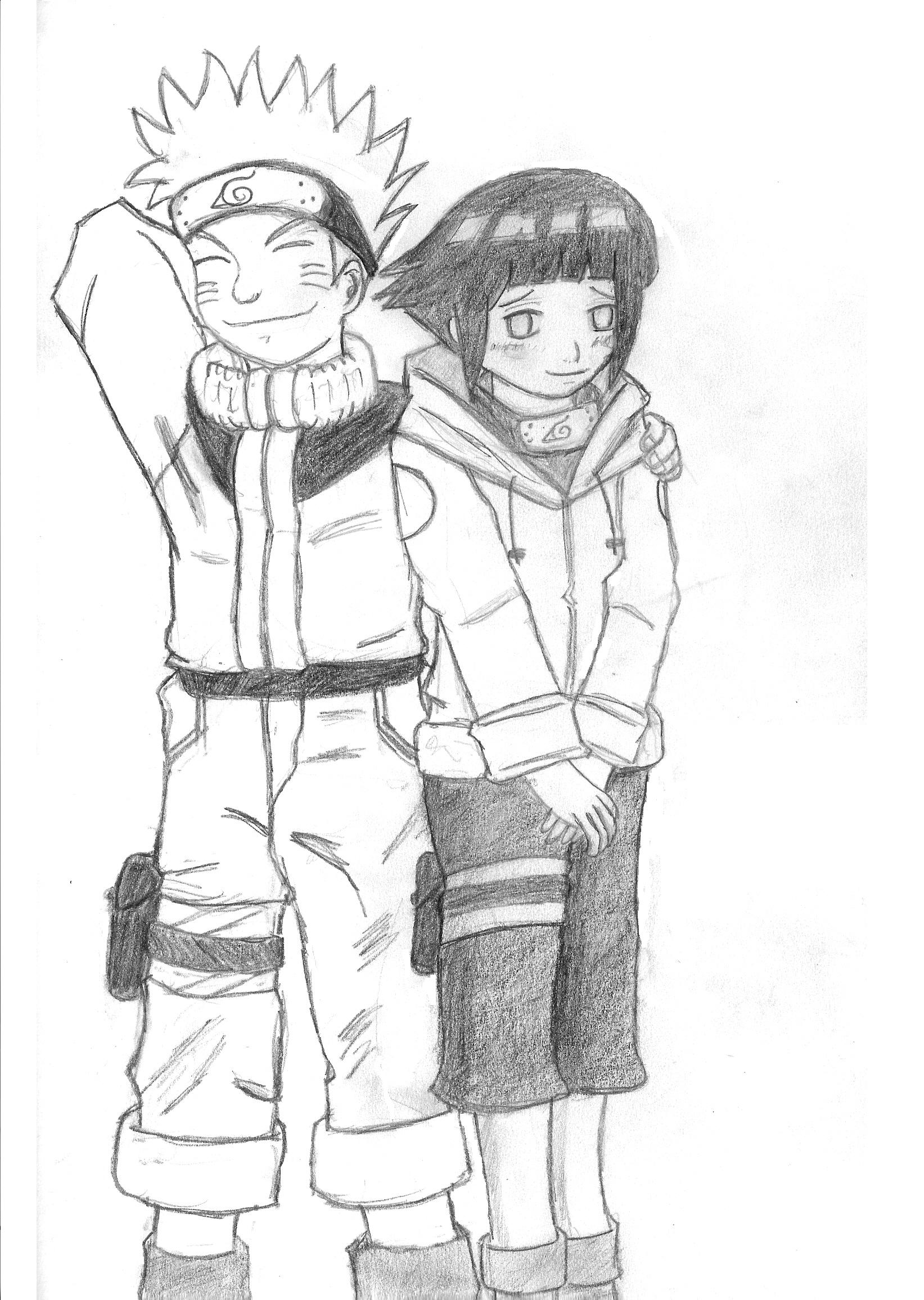 Naruto And Hinata Drawing Photo