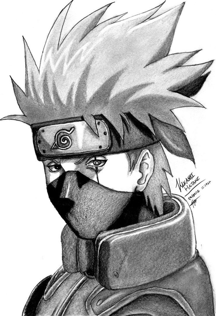 Naruto Kakashi Hatake Drawing Photo