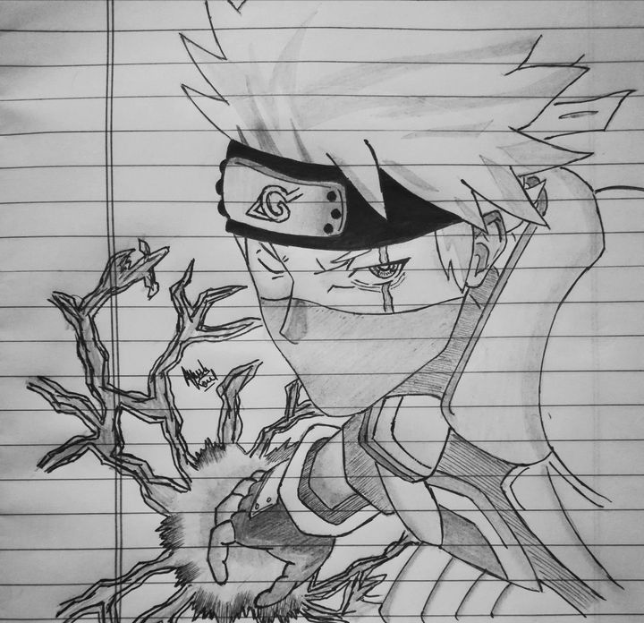 Naruto Kakashi Hatake Drawing Pic