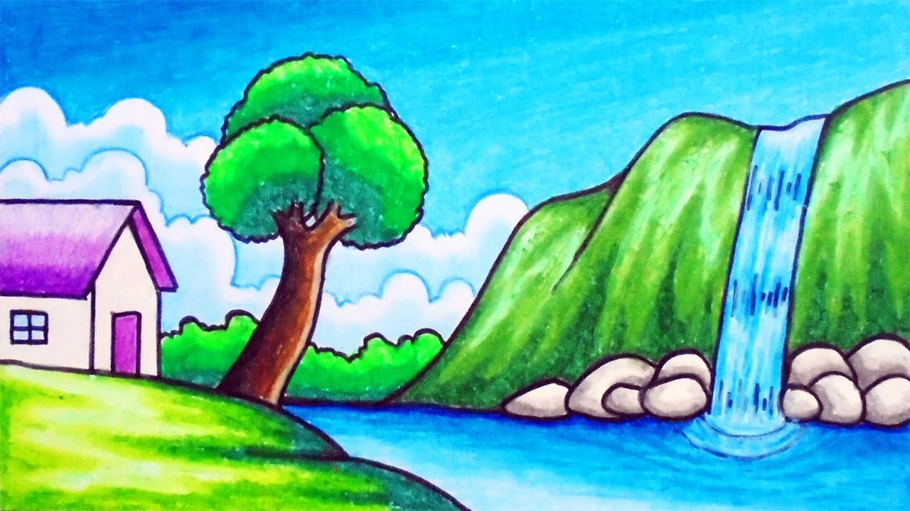 Nature Easy Drawing Realistic - Drawing Skill