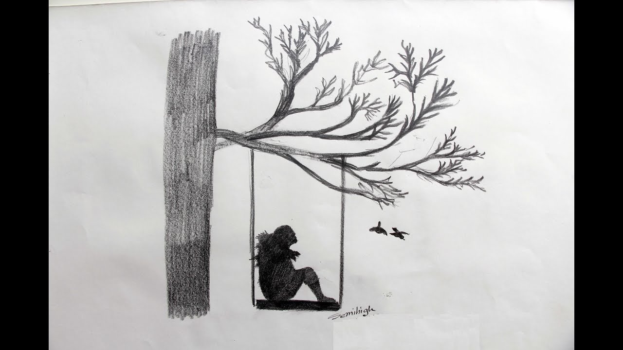 Nature Sketch Drawing Best - Drawing Skill