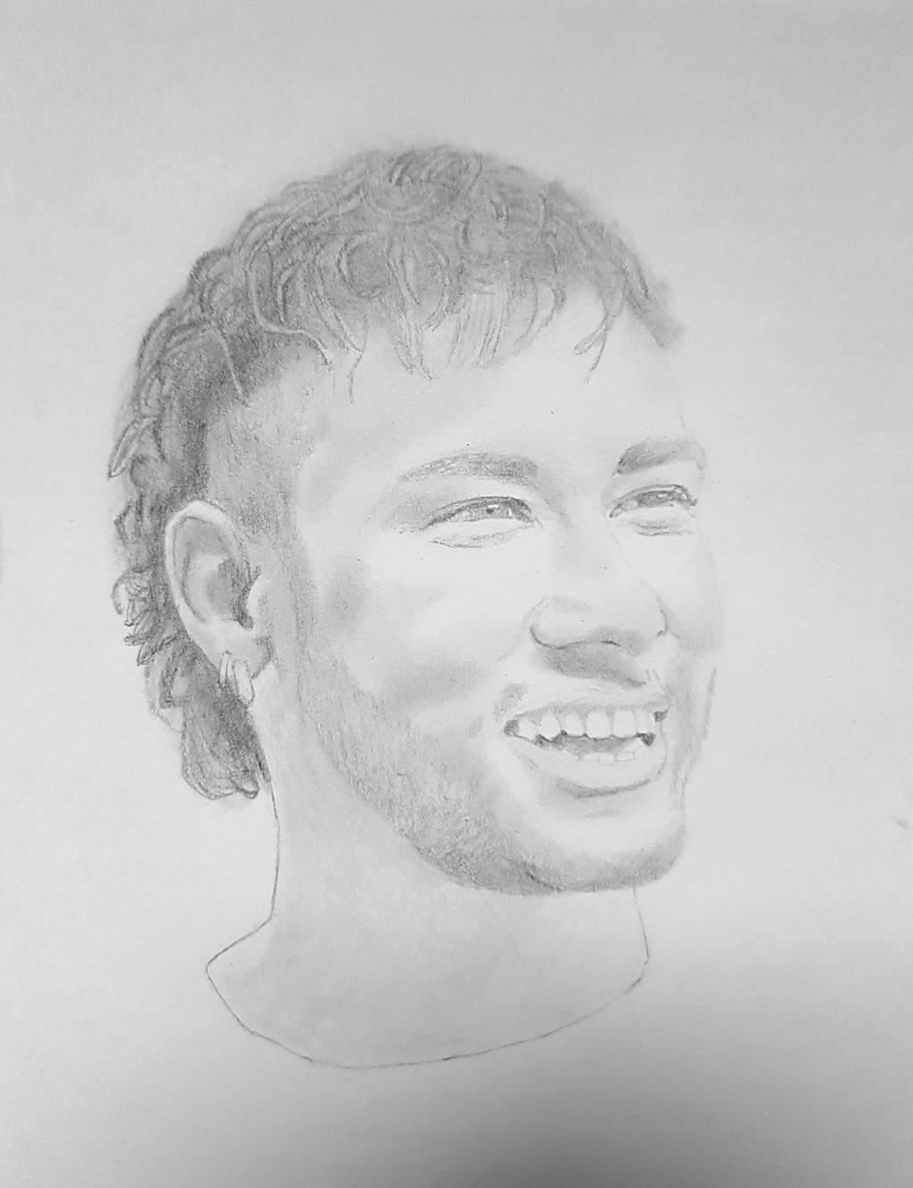 Neymar Drawing Amazing