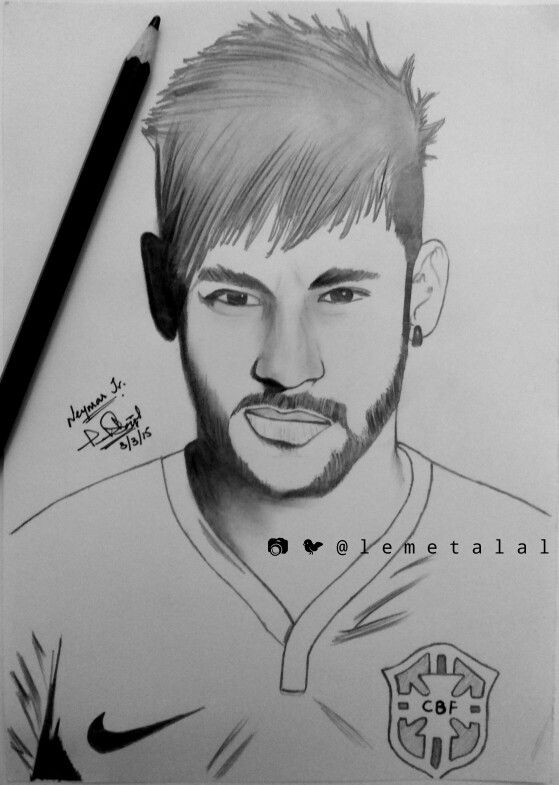 Neymar Drawing Image
