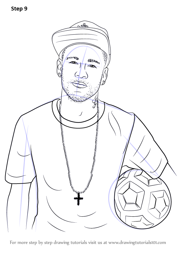 Neymar Drawing Realistic