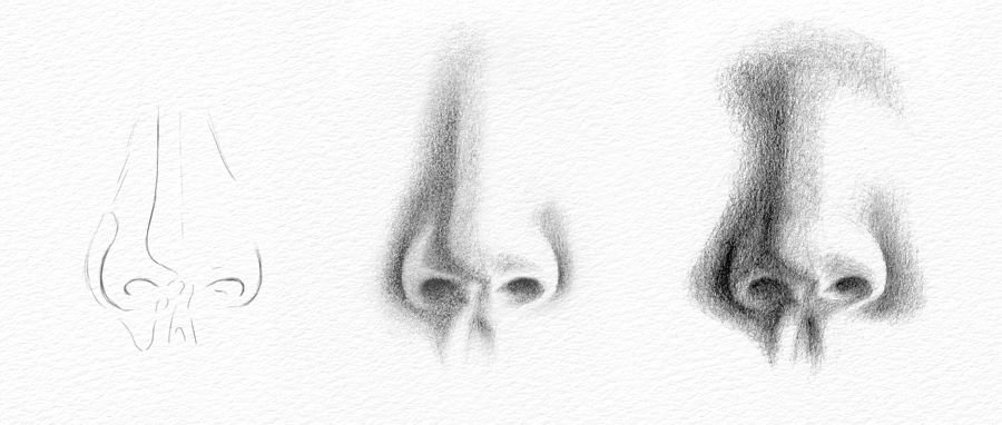 Nose Art Drawing