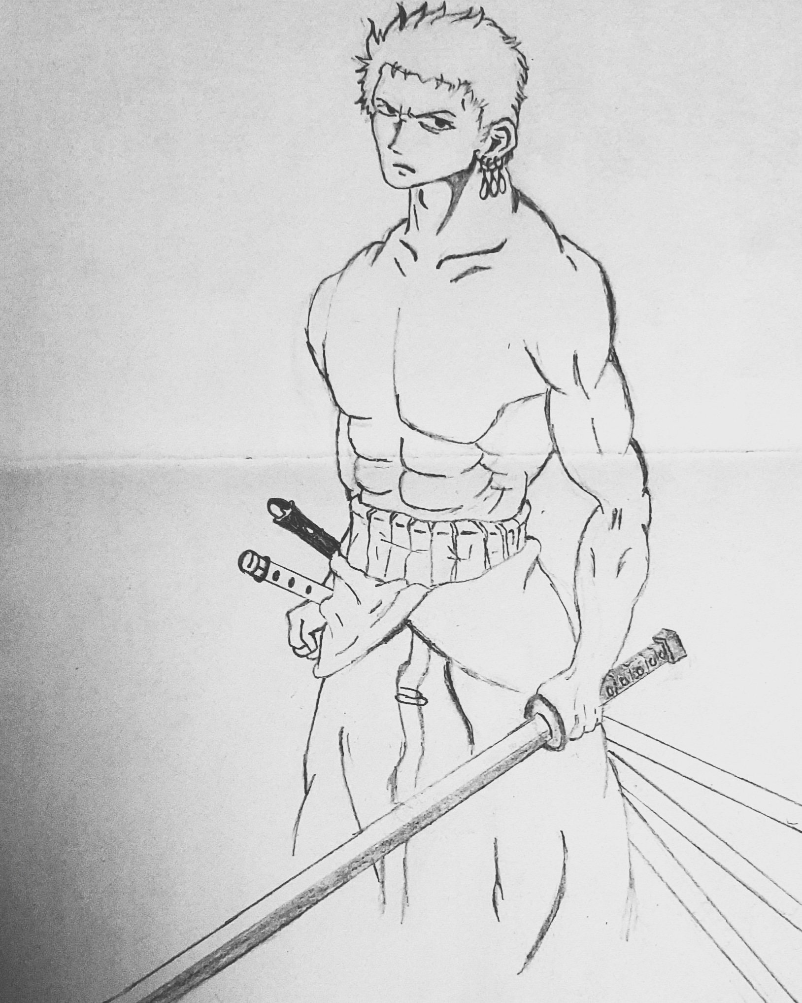 One Piece, Roronoa Zoro Drawing