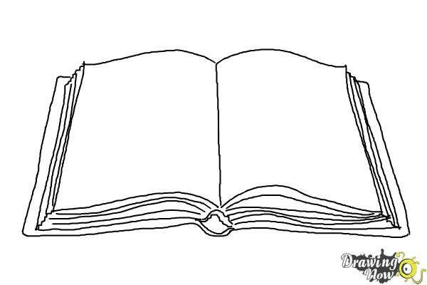 Open Book Drawing Art