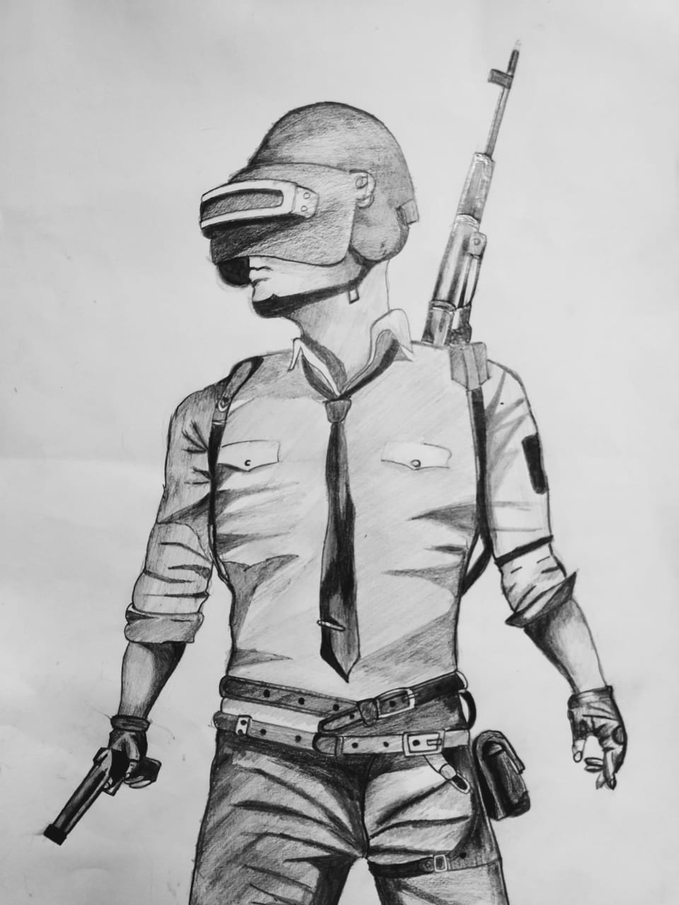 PUBG Drawing, Pencil, Sketch, Colorful, Realistic Art Images Drawing