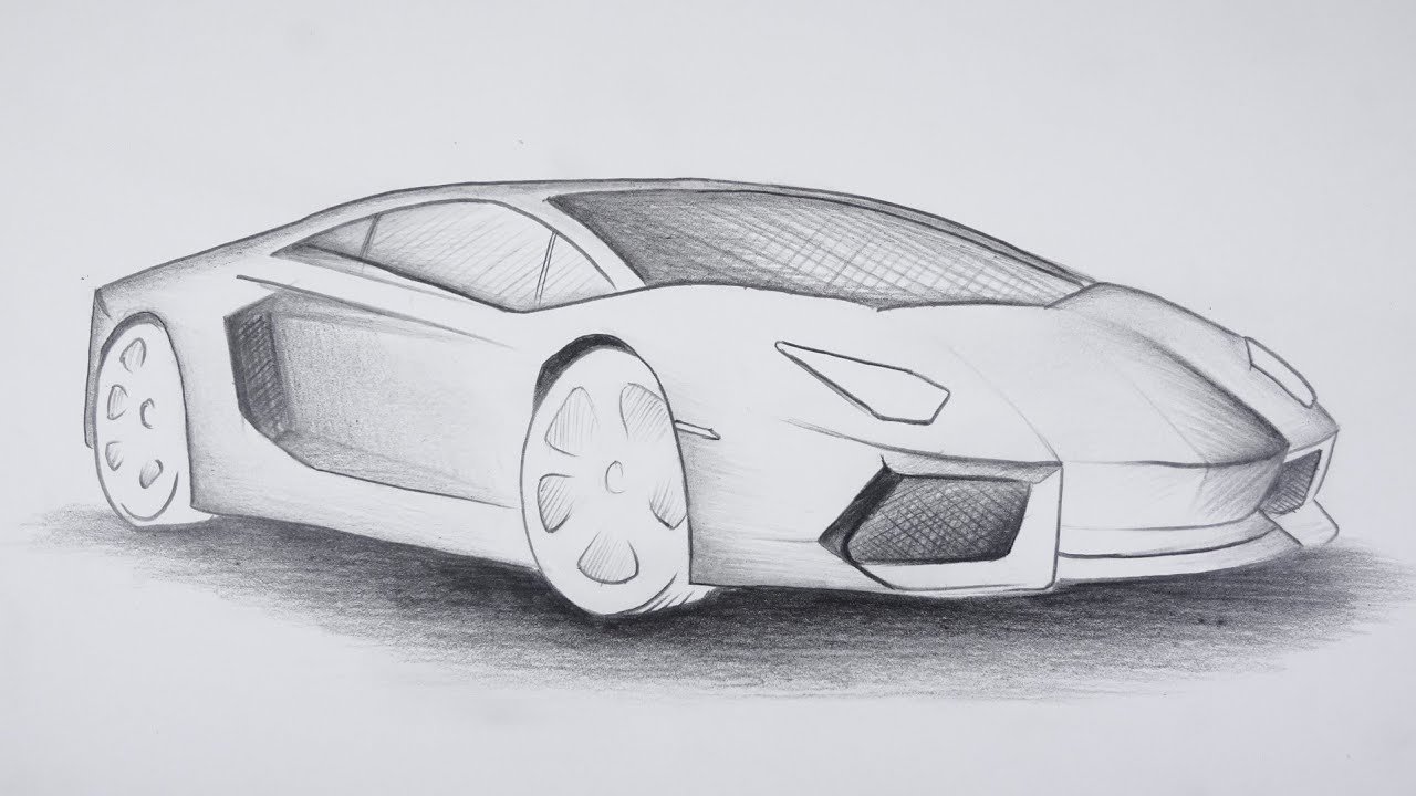 Learn How to Draw a Sports Car for Kids Sports Cars Step by Step  Drawing  Tutorials