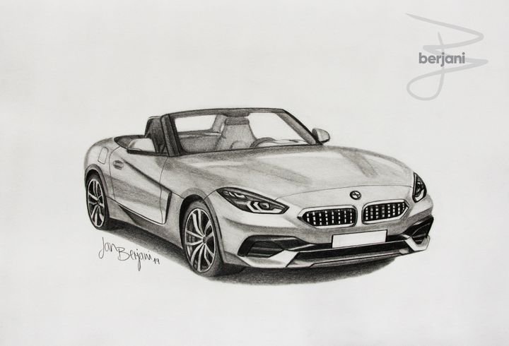 Pencil Car Drawing Picture