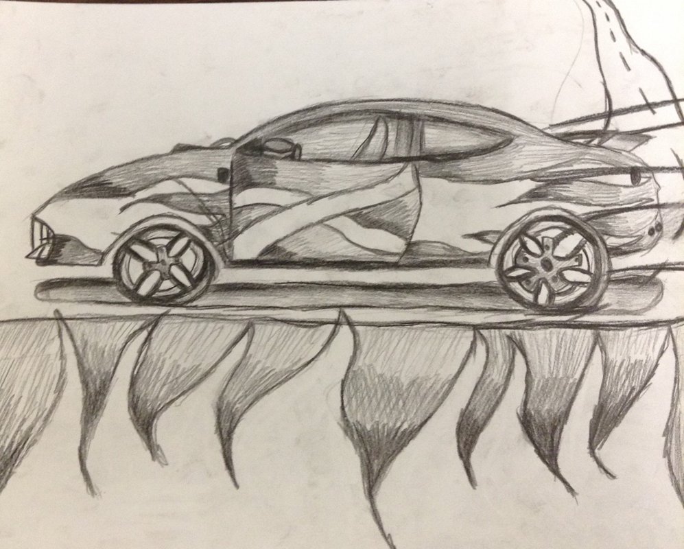 Pencil Car Drawing Pictures