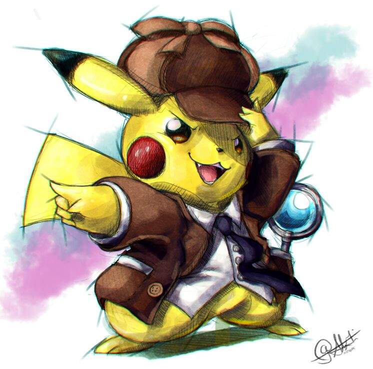 Pokemon Detective Pikachu Drawing Pics