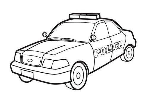 Police Car Drawing Beautiful Art