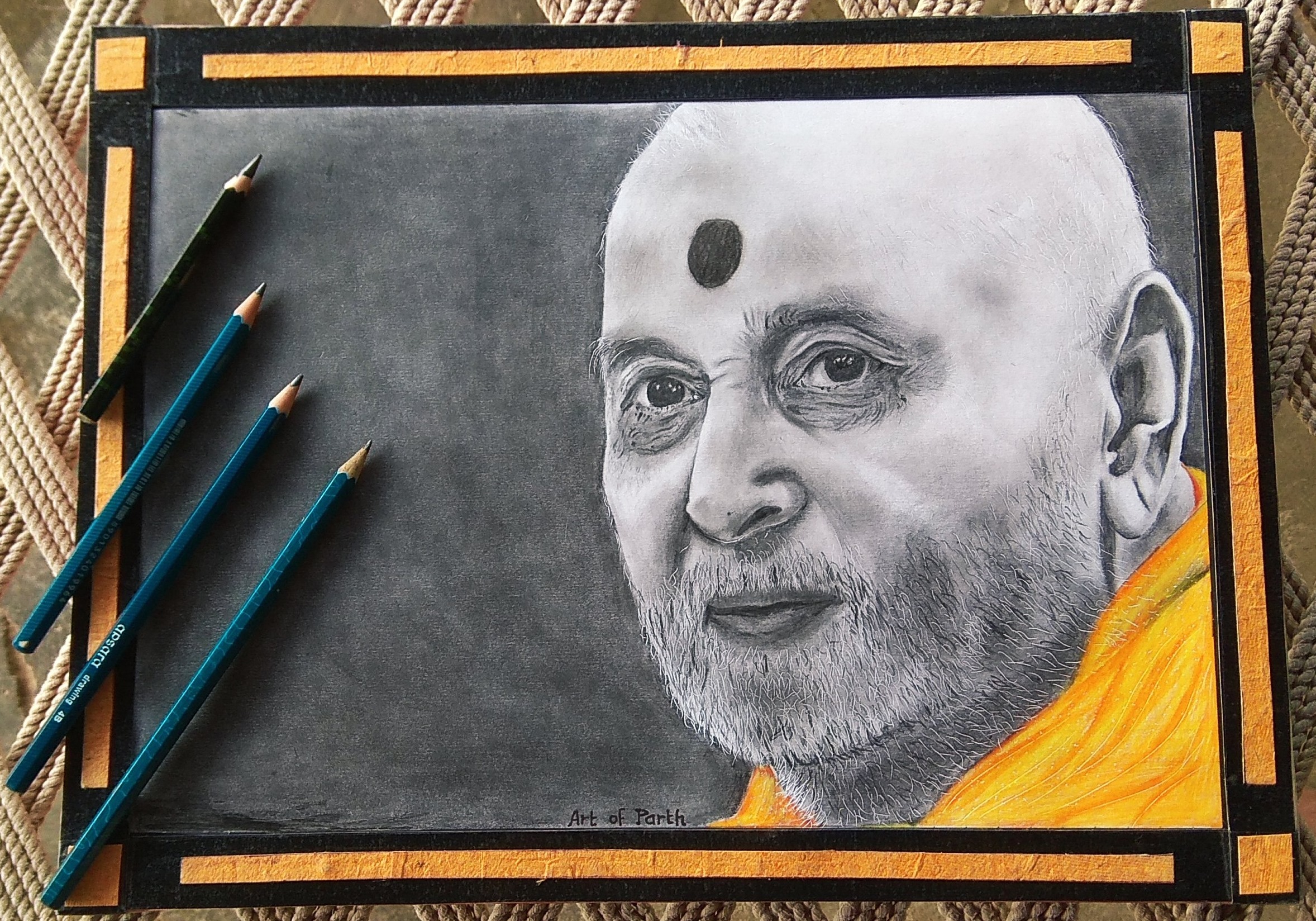 Pramukh Swami Maharaj Drawing
