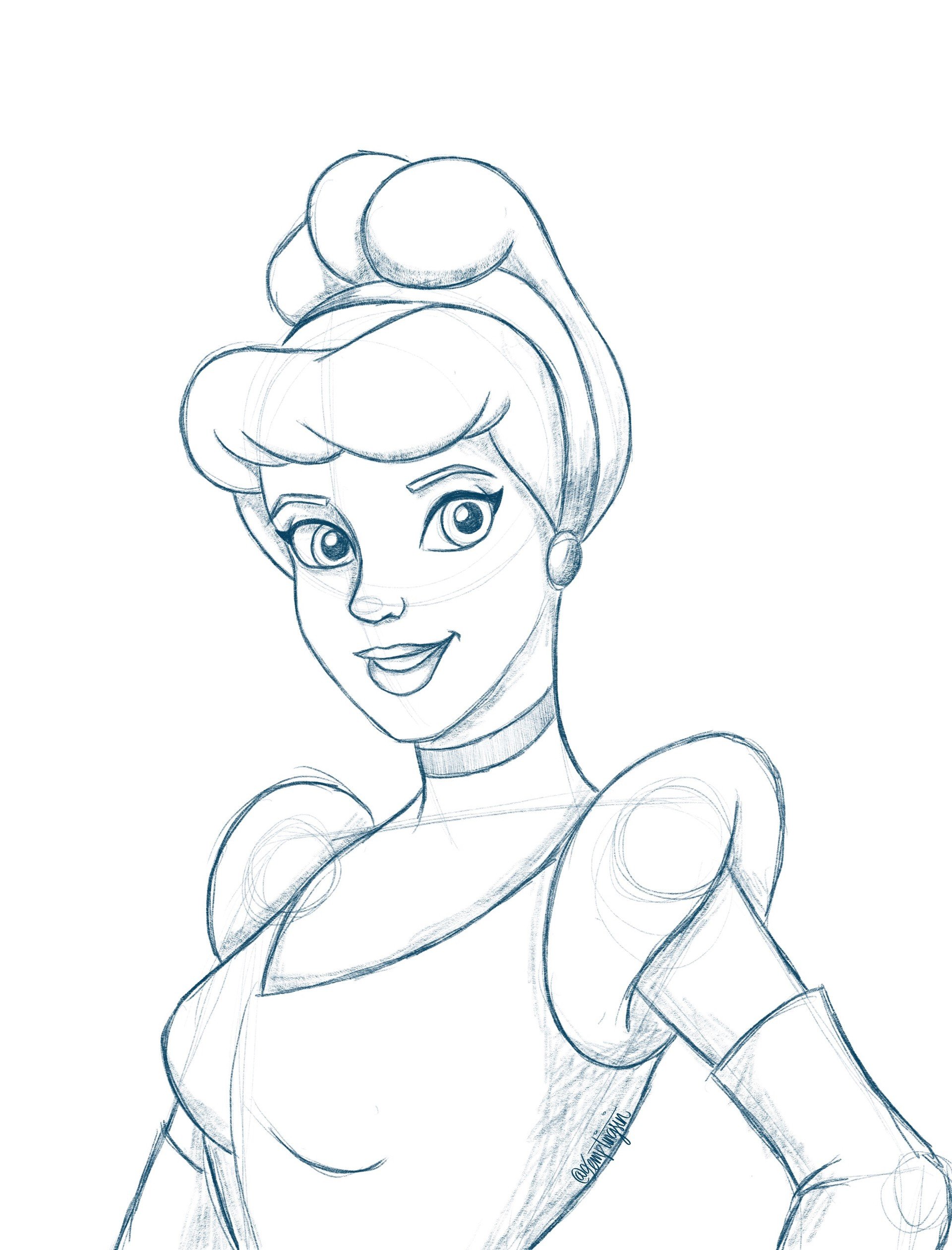 ArtStation  Disney Princess Sketches