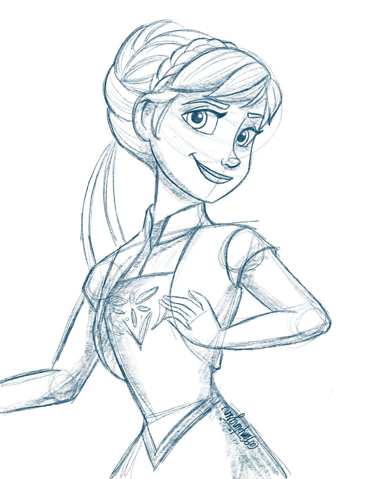 Princess Sketch Drawing Images