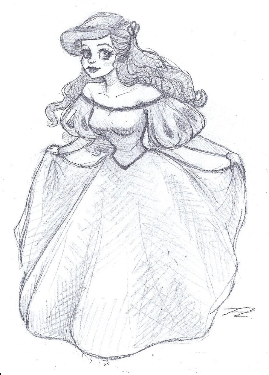 Disney Princess Sofia pencil sketch by andrestreamz on DeviantArt