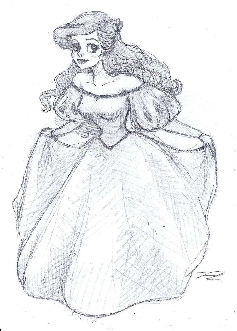 Princess Sketch Drawing Photos