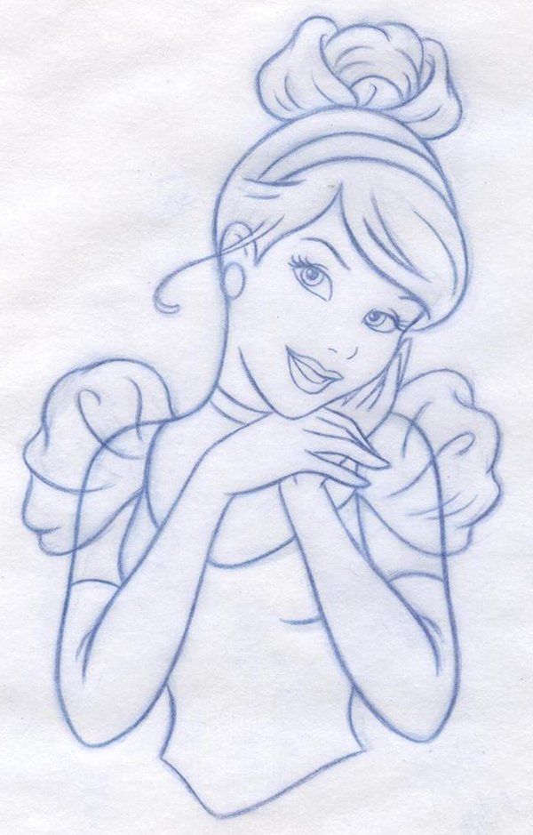 Simple Frame Princess Sketch