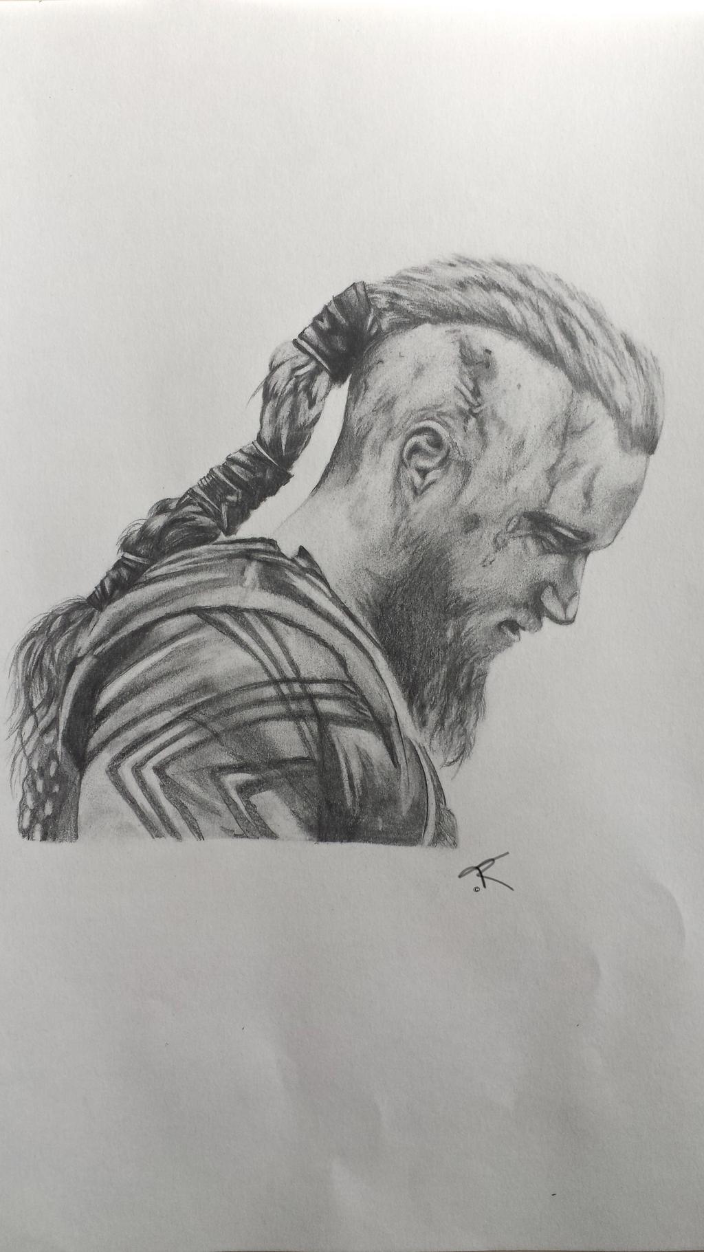 Ragnar Lothbrok Drawing Beautiful Art