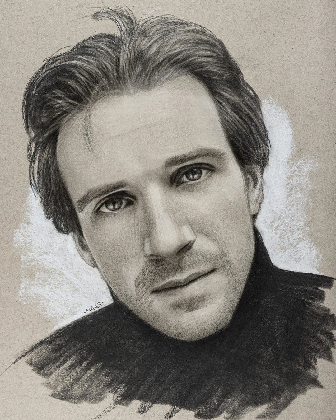 Ralph Fiennes Drawing