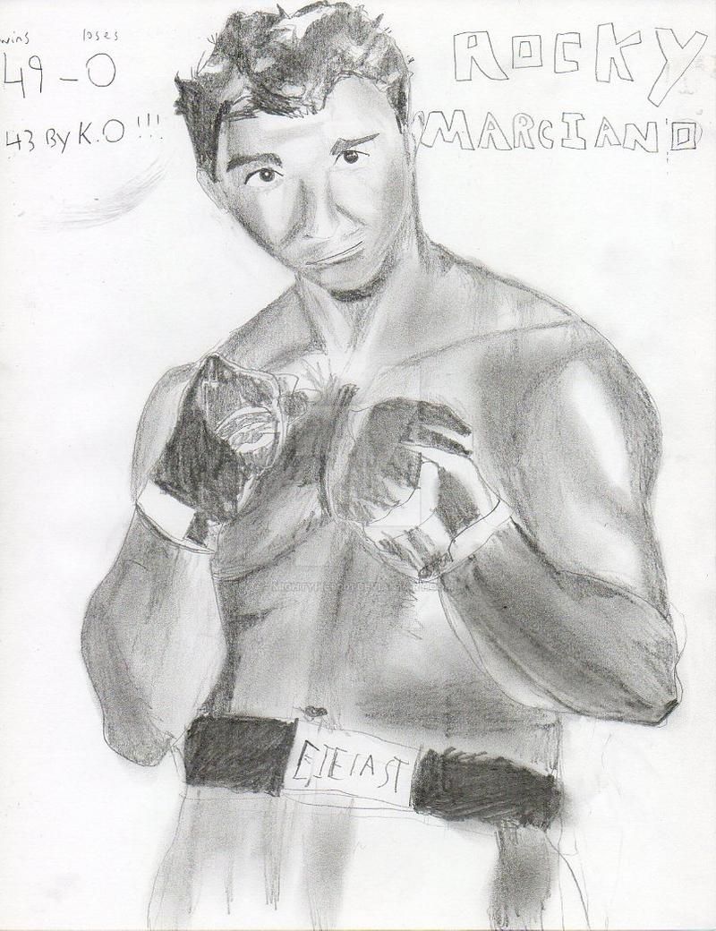 Rocky Marciano Drawing Beautiful Image