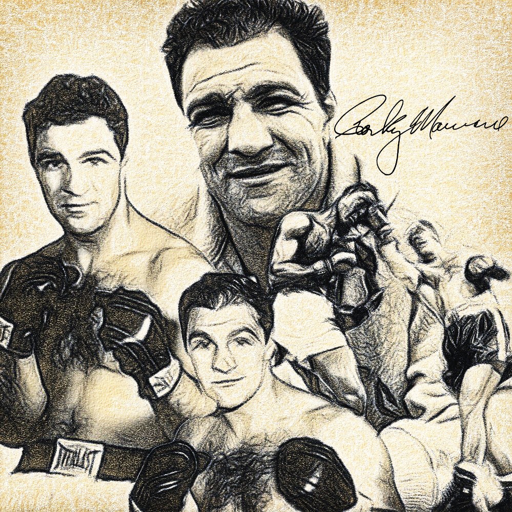 Rocky Marciano Drawing Pics