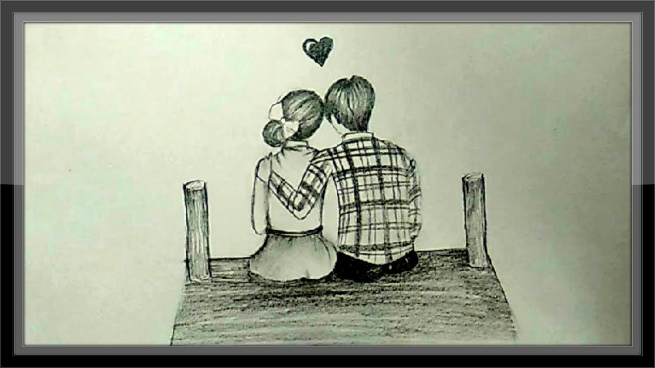 Romantic Sketch Drawing High-Quality