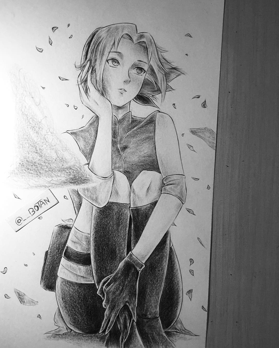 Sad Sakura Haruno Drawing