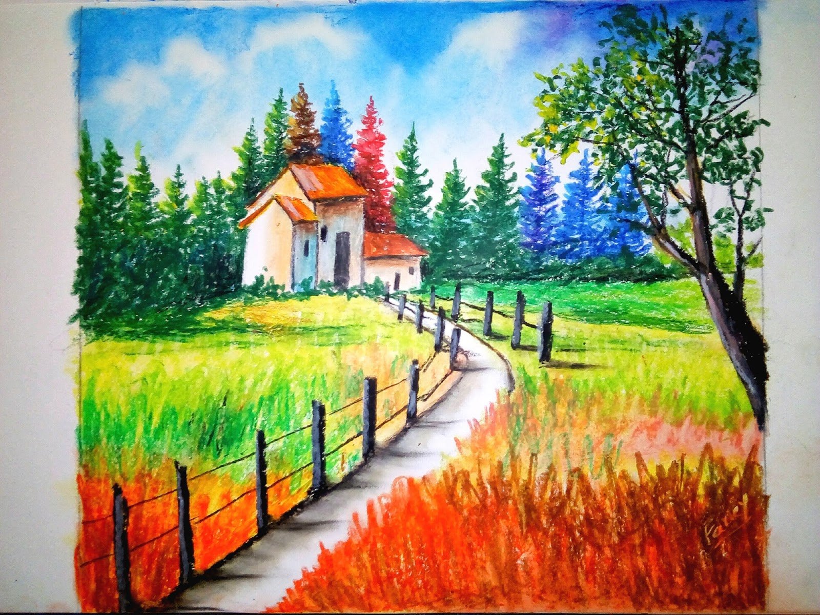 Beautiful Scenery Drawings for Sale - Fine Art America