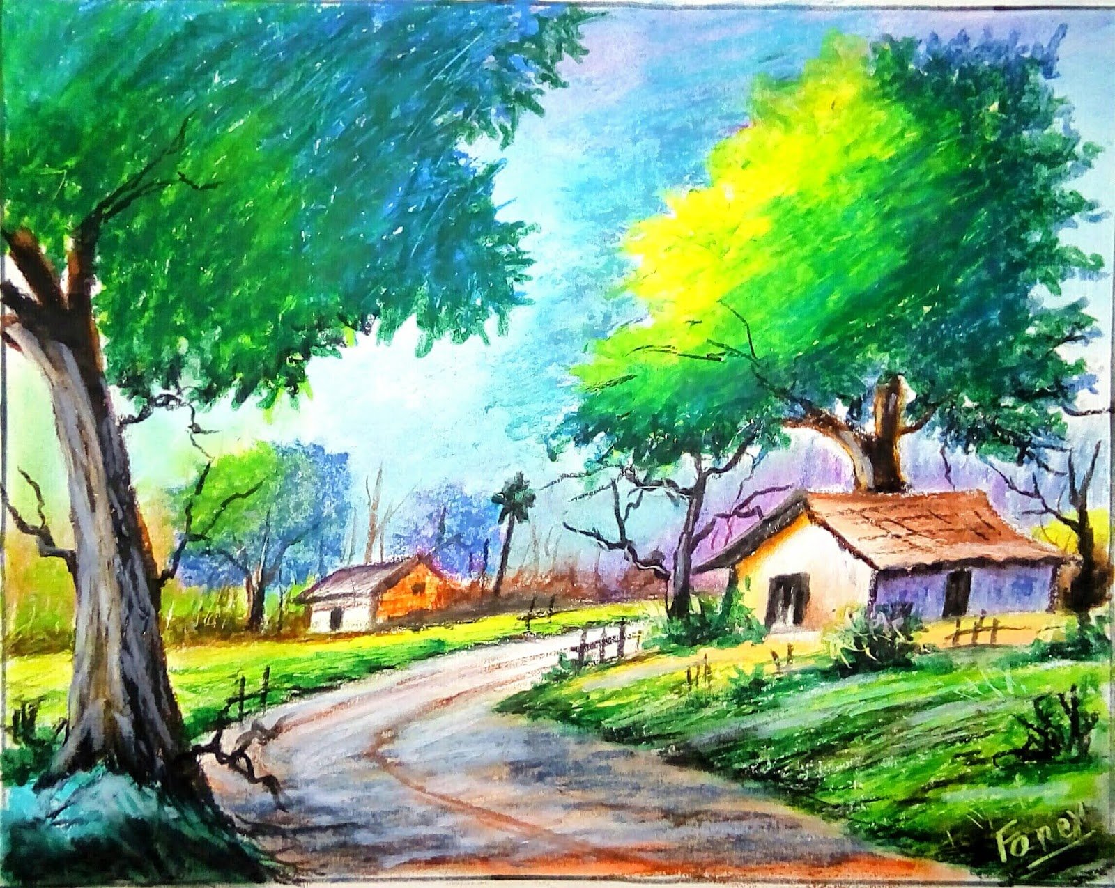 Scenery Drawing Realistic