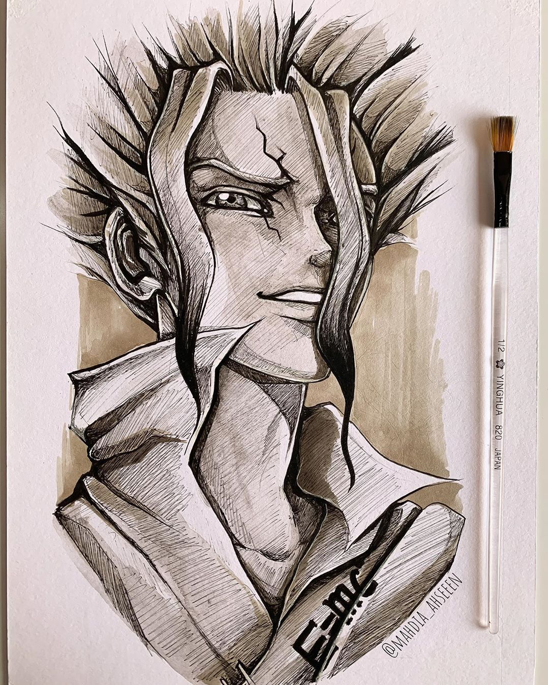 Senku Ishigami Dr. Stone Drawing