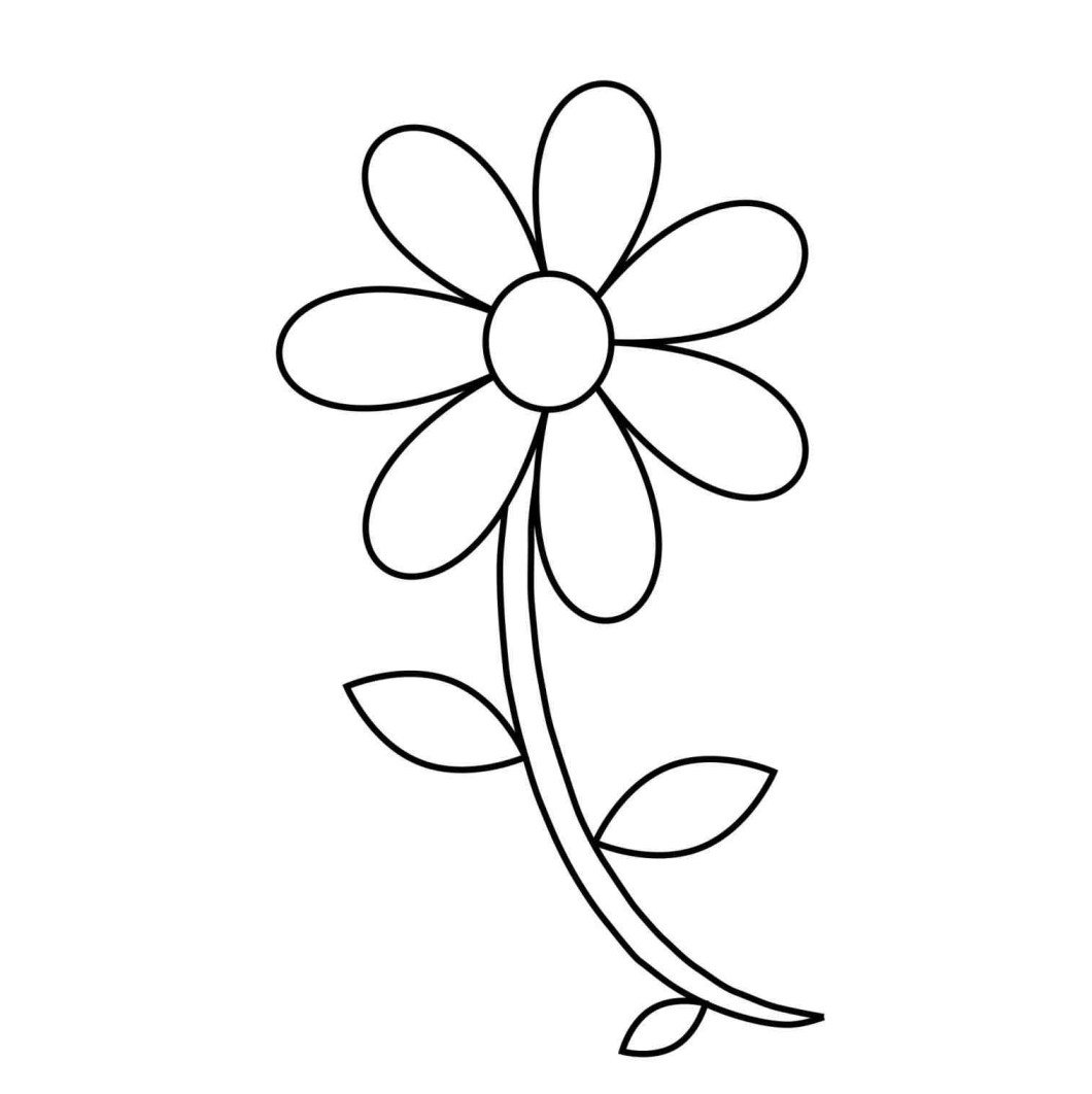 Simple Flower Drawing Images