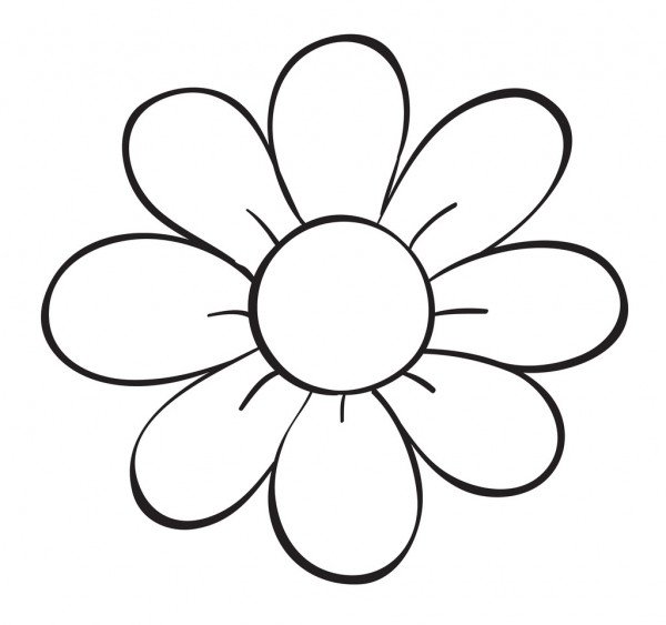 Simple Flower Drawing Realistic