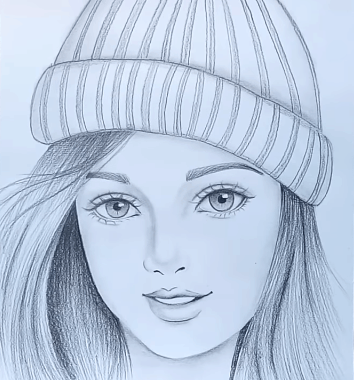 Sketch Face Drawing Pic