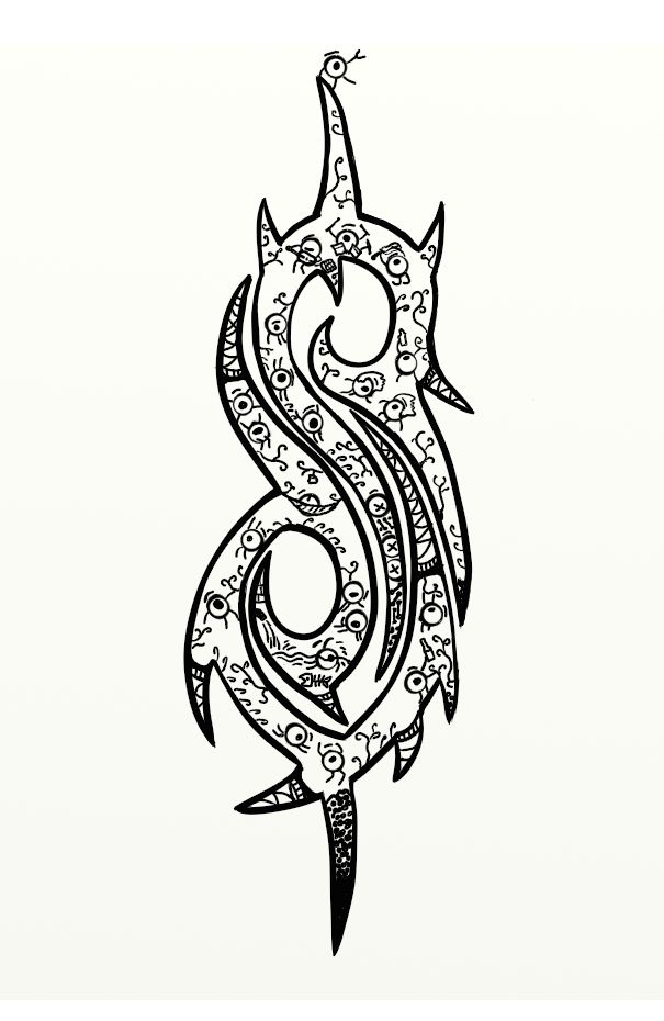 Slipknot Symbol Drawing Art