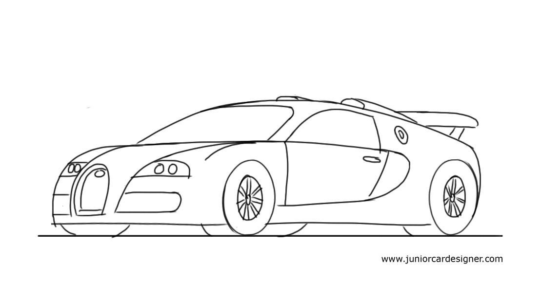 Sport Car Drawing Art