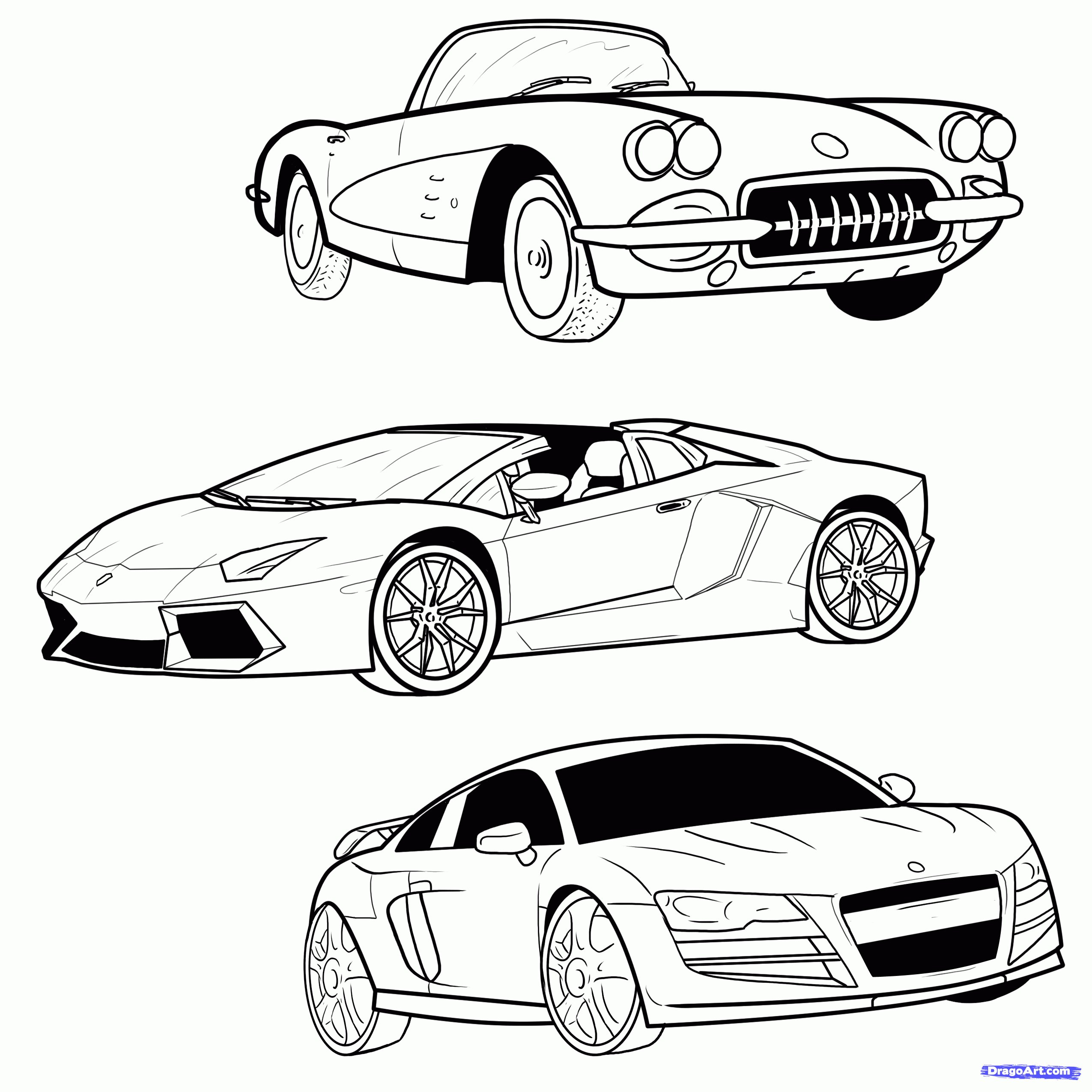 Sport Car Drawing Photo