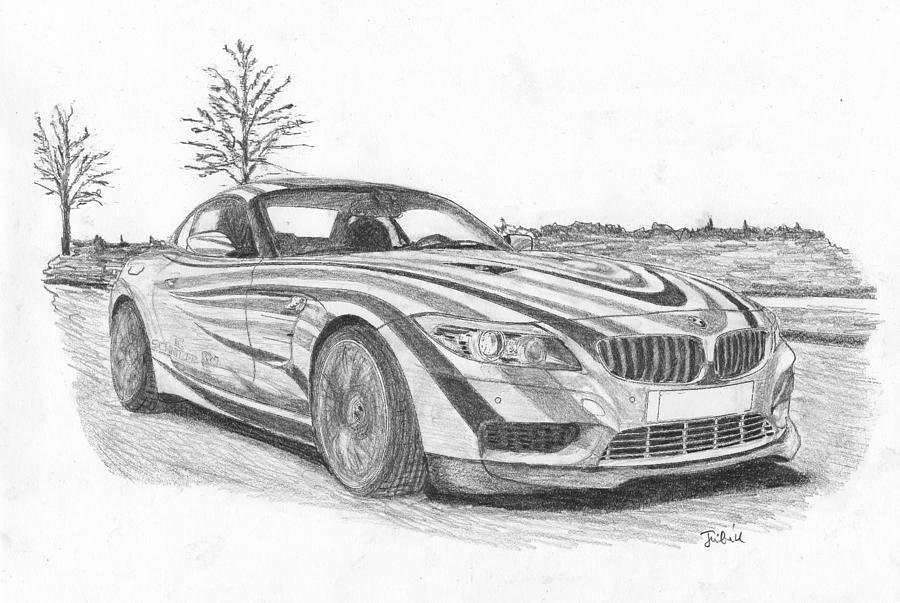 Sport Car Drawing Sketch