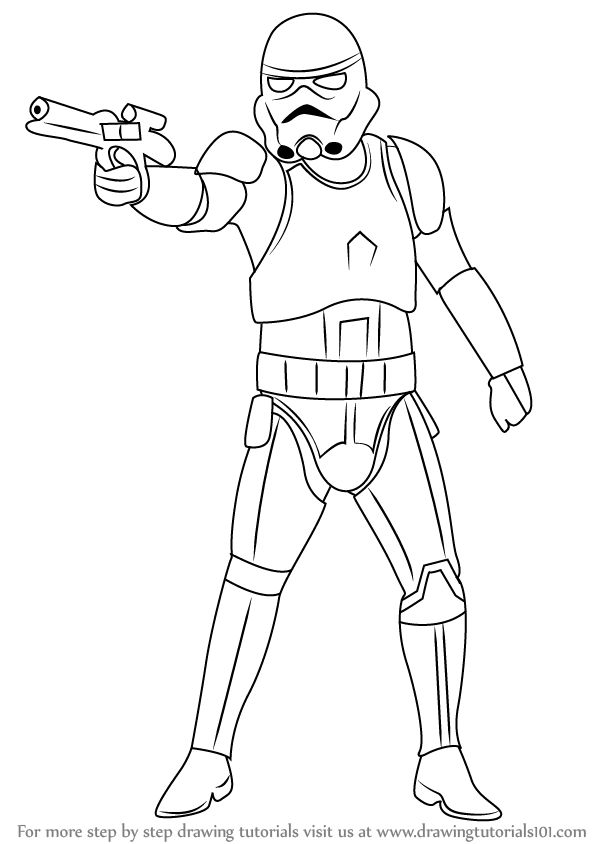 Stormtrooper Drawing Sketch