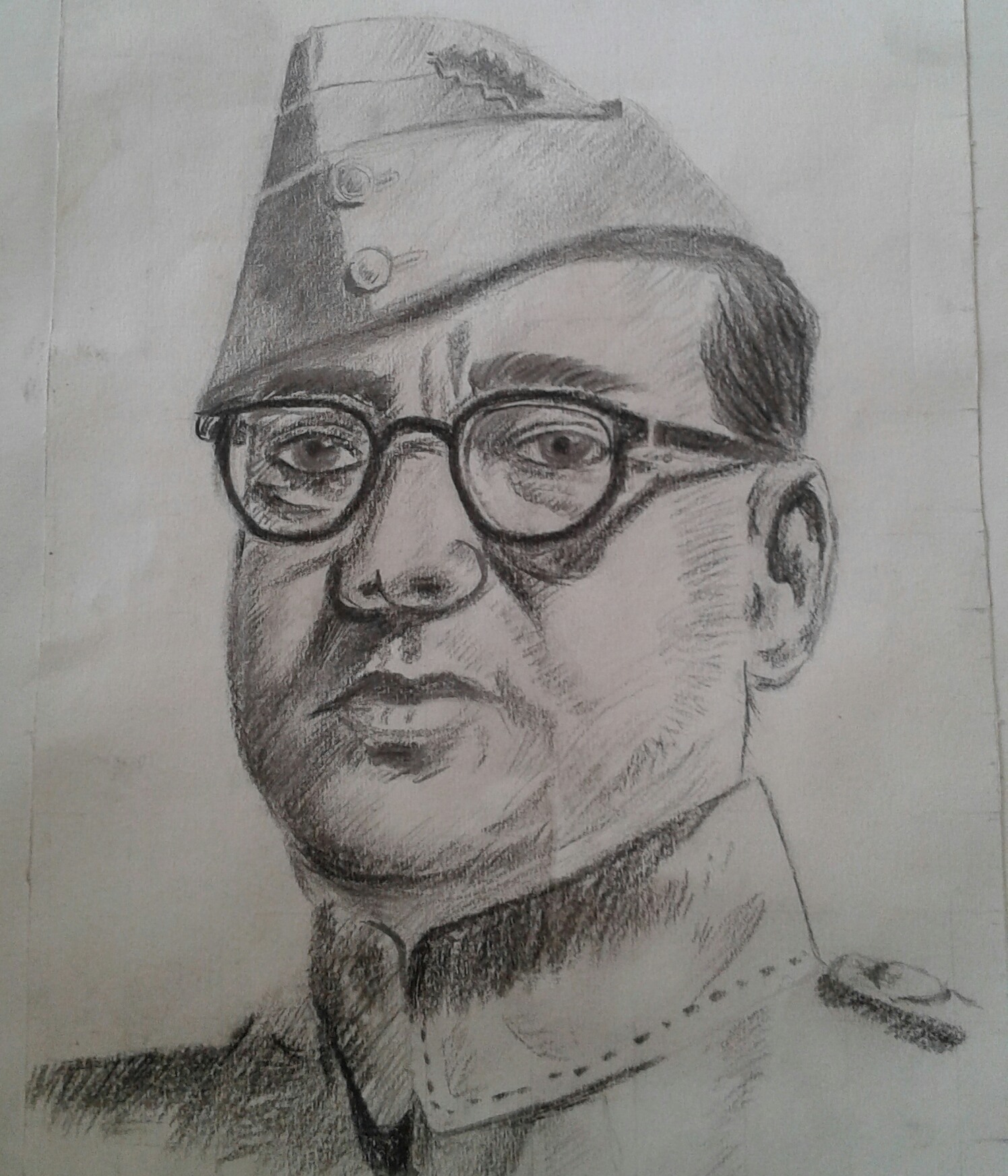 Subhas Chandra Bose Drawing